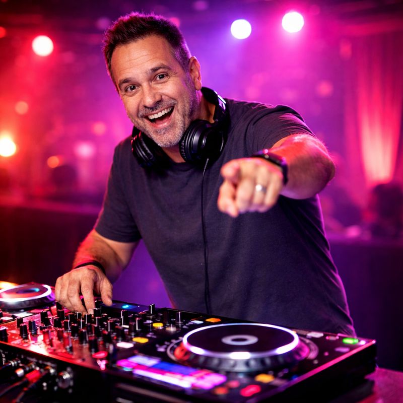 DJ Lolster at work